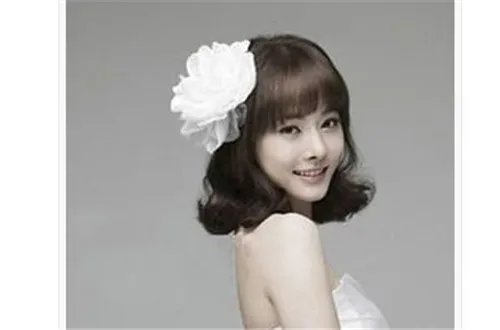 短发婚纱照发型图片 2017好看唯美的短发发型