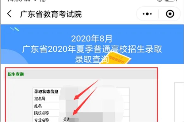 广东省教育考试院网站怎么查录取结果