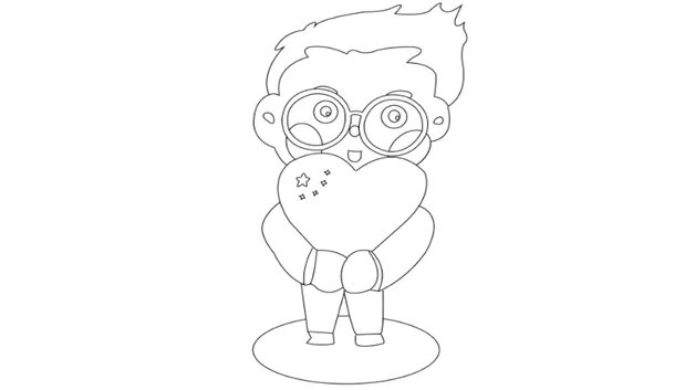 我爱祖国简笔画步骤