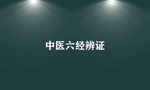 中医六经辨证