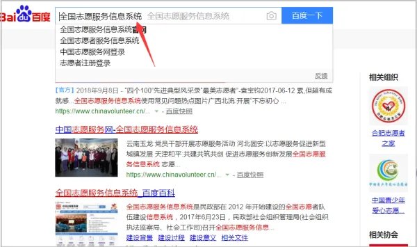 全国志愿服务信息系统官网