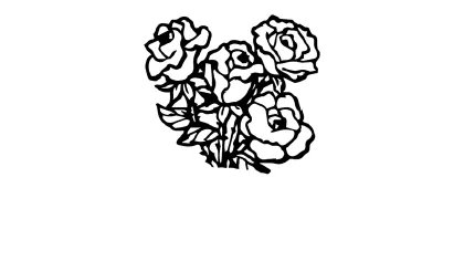 怎么画一束玫瑰花