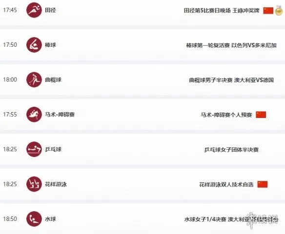 东京奥运会8月3日赛程 8月3日奥运会赛程分享