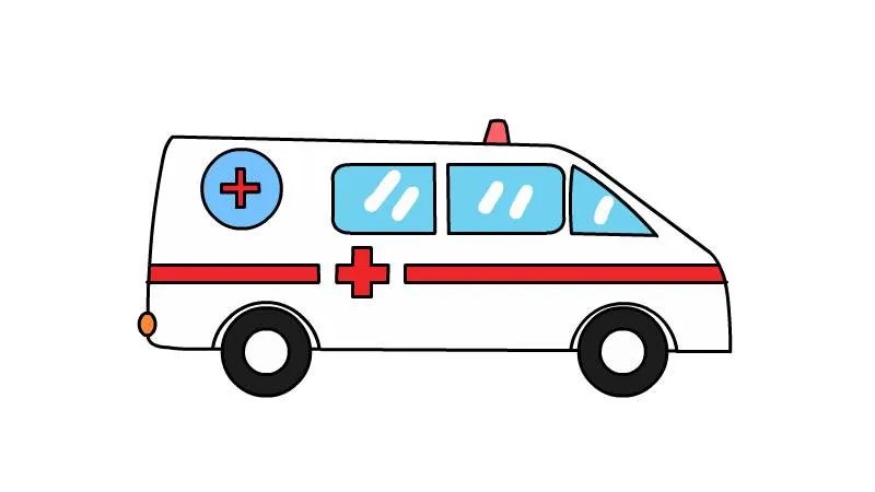 救护车简笔画教程画法