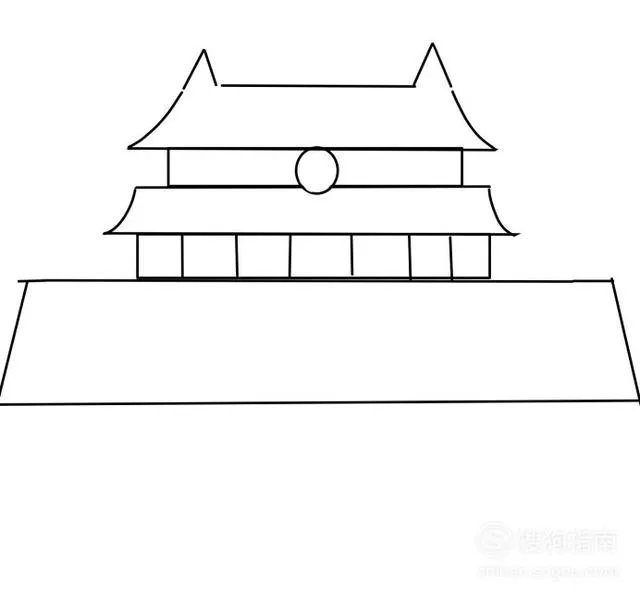 画天安门的简笔画？