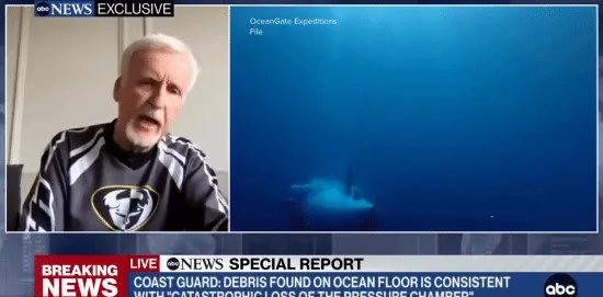 卡梅隆回应泰坦号观光艇事件：令人震惊、非常离奇