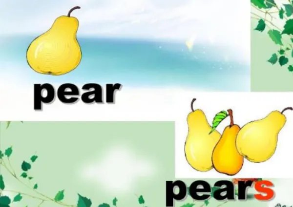 梨的英语。