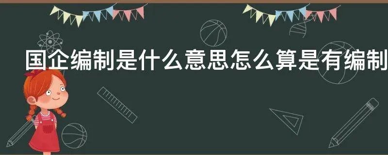 国企编制是什么意思怎么算是有编制