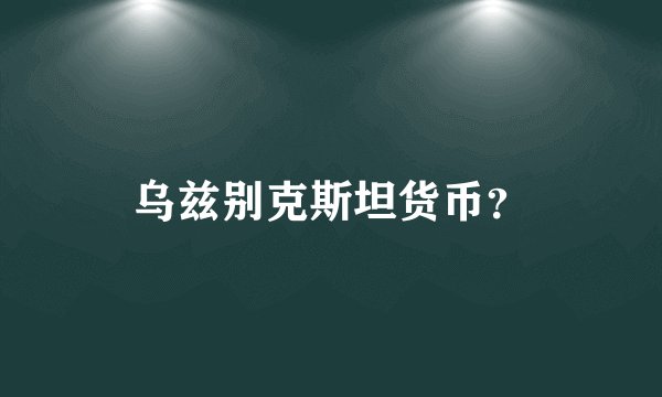 乌兹别克斯坦货币？