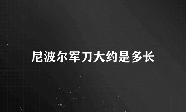 尼波尔军刀大约是多长