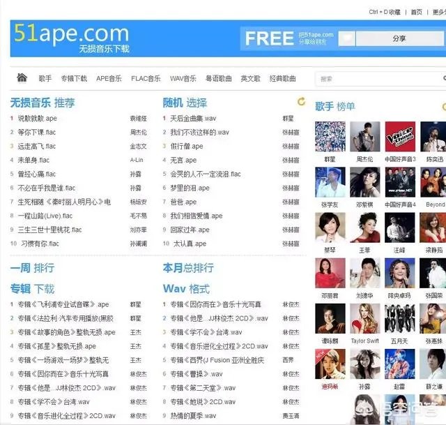 哪些网站可以下载无损音乐？