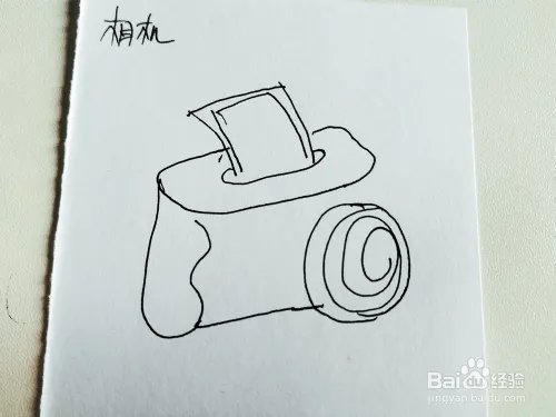 卡通相机简笔画怎么画？