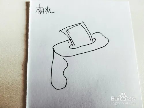 卡通相机简笔画怎么画？