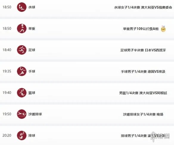 东京奥运会8月3日赛程 8月3日奥运会赛程分享