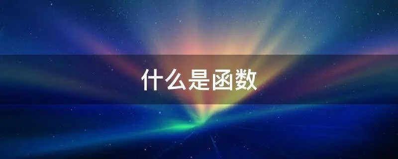 什么是函数