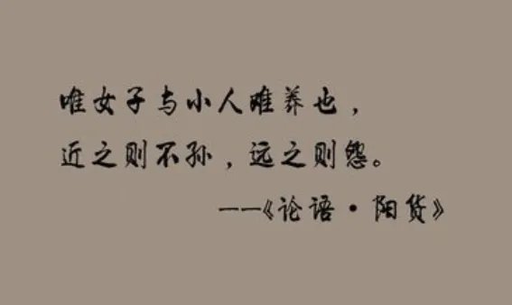 唯女子与小人难养也什么意思？