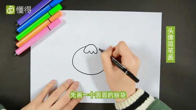 人物头像简笔画