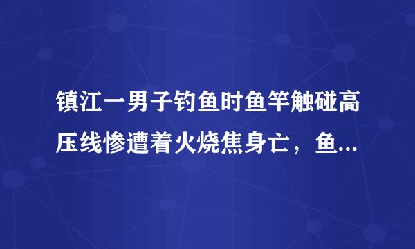 镇江一男子钓鱼时鱼竿触碰高压线惨遭着火烧焦身亡，鱼杆被电击炸成絮状，碰到的这根高压线是多少伏的？