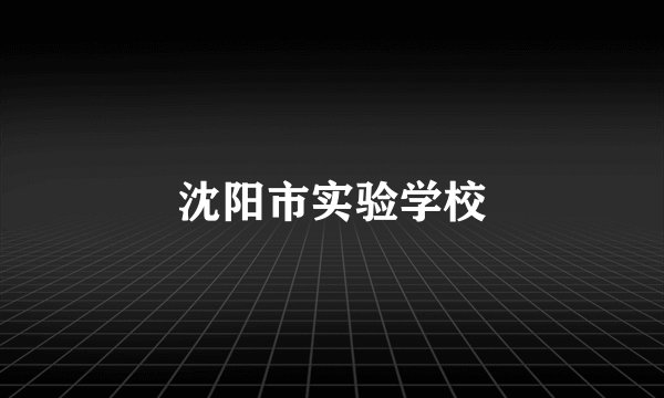 沈阳市实验学校