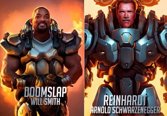 玩家用AI绘制全明星《守望先锋》英雄 这Dva认真的？