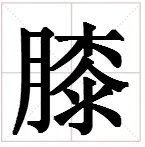 膝的组词有哪些?