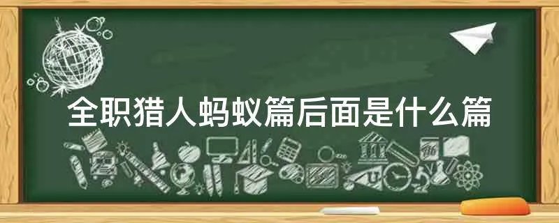 全职猎人蚂蚁篇后面是什么篇