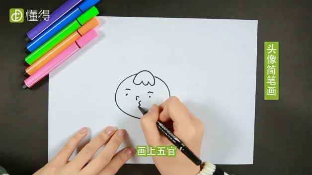 人物头像简笔画