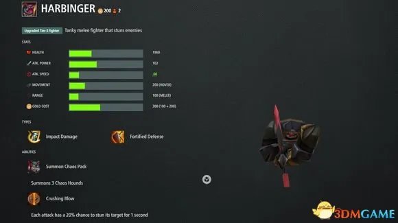 军团战争2初始四大种族兵种图鉴和属性参数一览