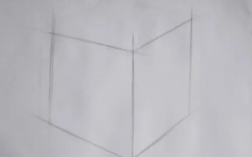 素描正方体画法