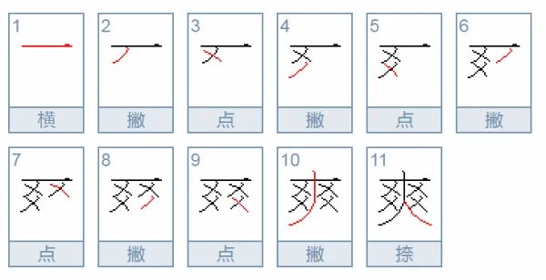 爽.字的笔顺怎么写