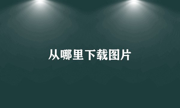 从哪里下载图片