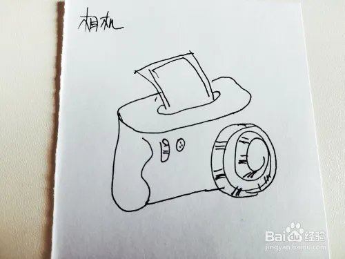 卡通相机简笔画怎么画？