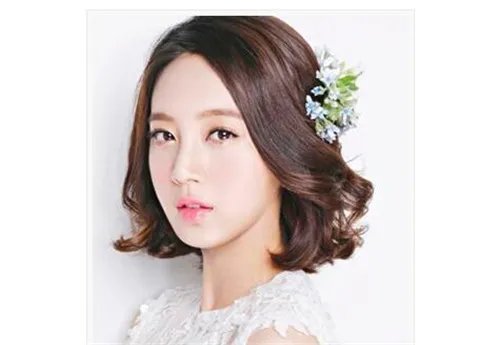 短发婚纱照发型图片 2017好看唯美的短发发型