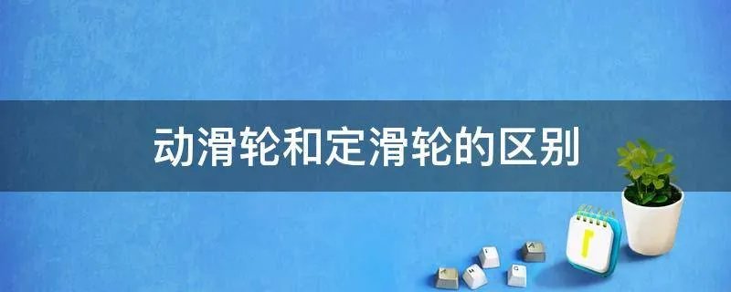 动滑轮和定滑轮的区别