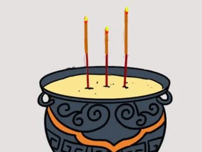 算命烧香香灰往右斜什么意思？