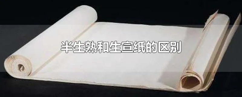 半生熟和生宣纸的区别
