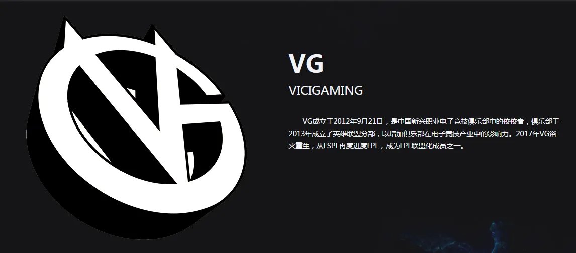 《英雄联盟》VG战队介绍