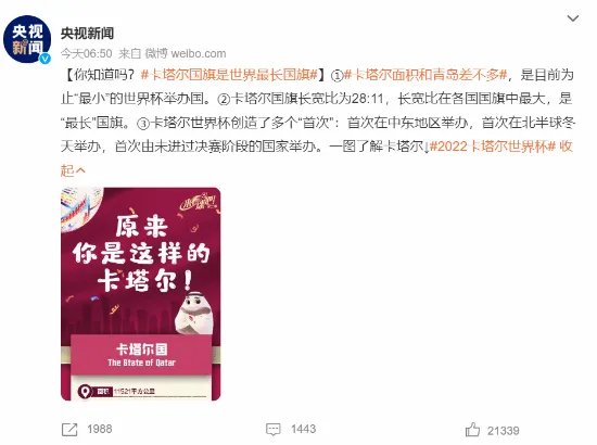 卡塔尔国旗是世界最长国旗 长宽比为28:11