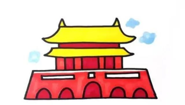 画天安门的简笔画？