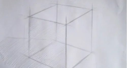 素描正方体画法