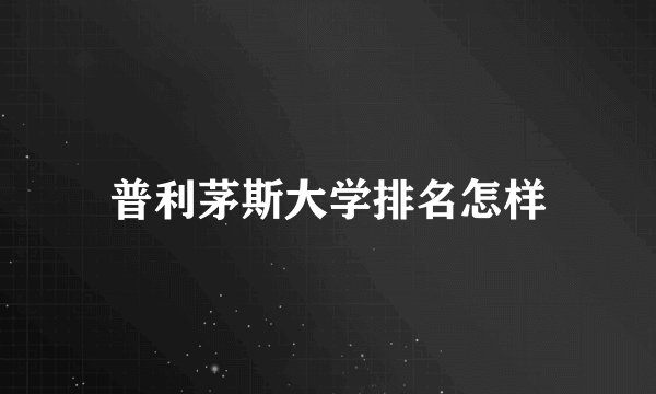 普利茅斯大学排名怎样