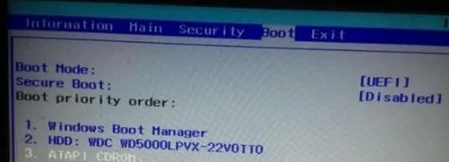 BIOS设置 中 选择BOOT选项—Secure Boot设置不了“Disabled