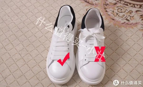 麦昆白鞋真假对比