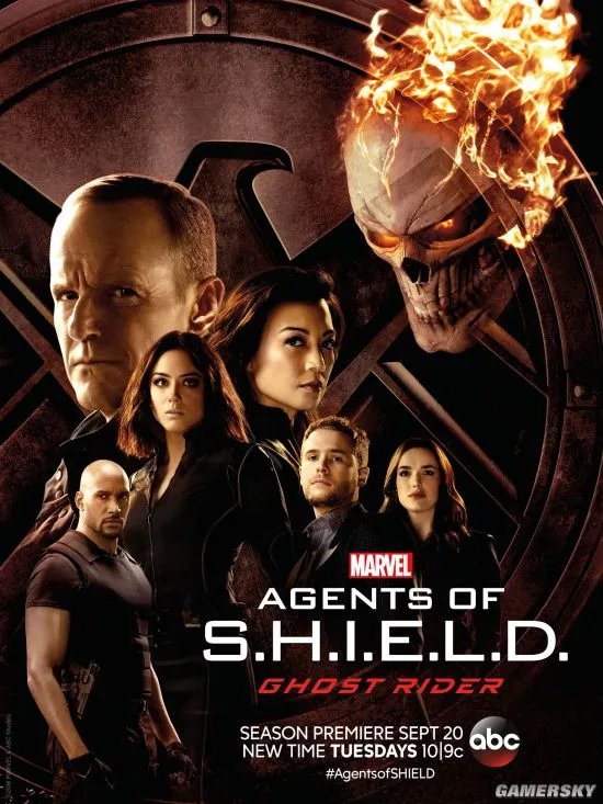 《神盾局特工》第四季首曝正式海报：恶灵骑士亮相 全员霸气回归