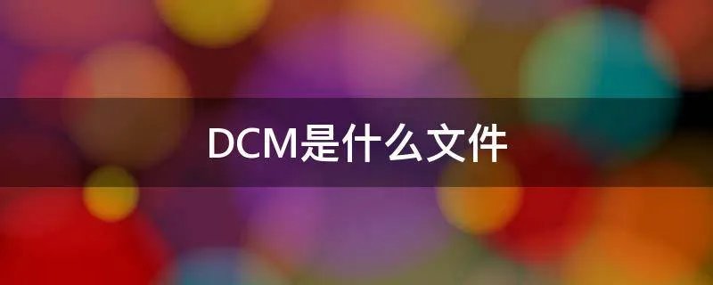 DCM是什么文件