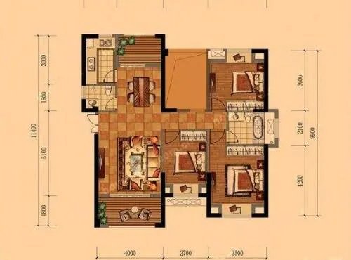 看户型图哪些墙可以拆