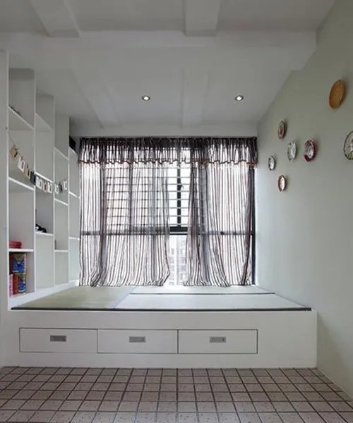 榻榻米衣柜床一体装修效果图 榻榻米床衣柜一体设计案例