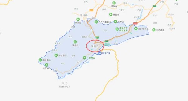 瑞丽在地图什么位置