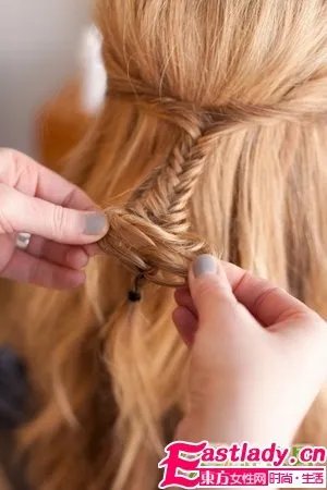 鱼尾辫怎么编 图解