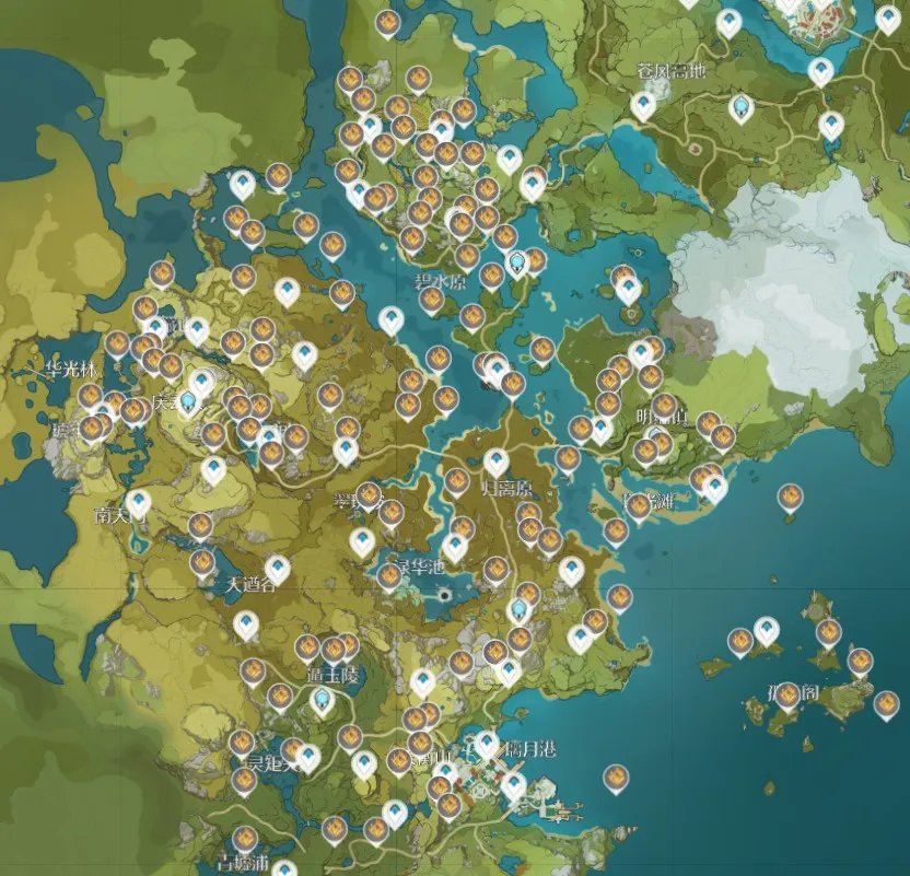 原神岩神瞳一共有多少个